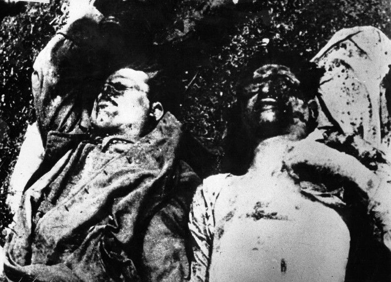 The bodies of victims at Jasenovac